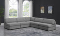 Beckham - 5 Piece Modular Corner Armless Sectional - Simple Home Plus