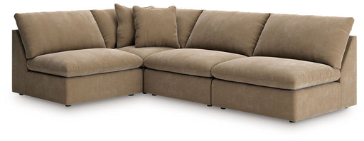 Whitehaven - 4-Piece Sectional With 3 Armless Chairs - Sable - Simple Home Plus