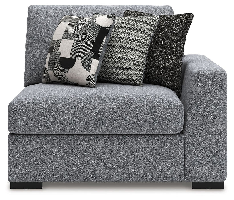 Bealton - RAF Corner Chair - Salt And Pepper - Simple Home Plus