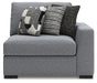 Bealton - RAF Corner Chair - Salt And Pepper - Simple Home Plus