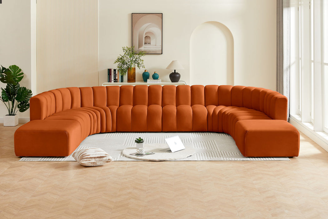 Arc - Velvet Modular Sectional - Simple Home Plus