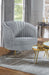 Sophia - Upholstered Channel Tufted Barrel Accent Chair - Simple Home Plus