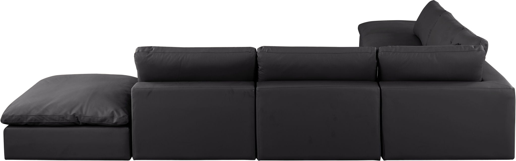 Comfy - 7 Piece Faux Leather Modular Corner Sectional - Simple Home Plus