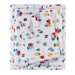 Cozy Flannel - 4 Piece King Printed Sheet Set - White Village Print - Simple Home Plus