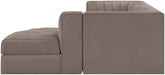 Rummi - Velvet Performance Fabric Upholstered 4 Piece Modular Sectional, With Reverse Corner Chair - Simple Home Plus