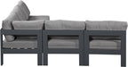 Nizuc - Outdoor Patio 5 Piece Modular Sectional With Gray Frame - Simple Home Plus