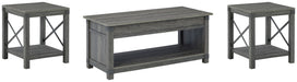 Freedan - 3 Pc. - Coffee Table, 2 End Tables - Grayish Brown - Simple Home Plus