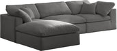 Cozy - 4 Piece Modular Sectional With Chaise - Simple Home Plus