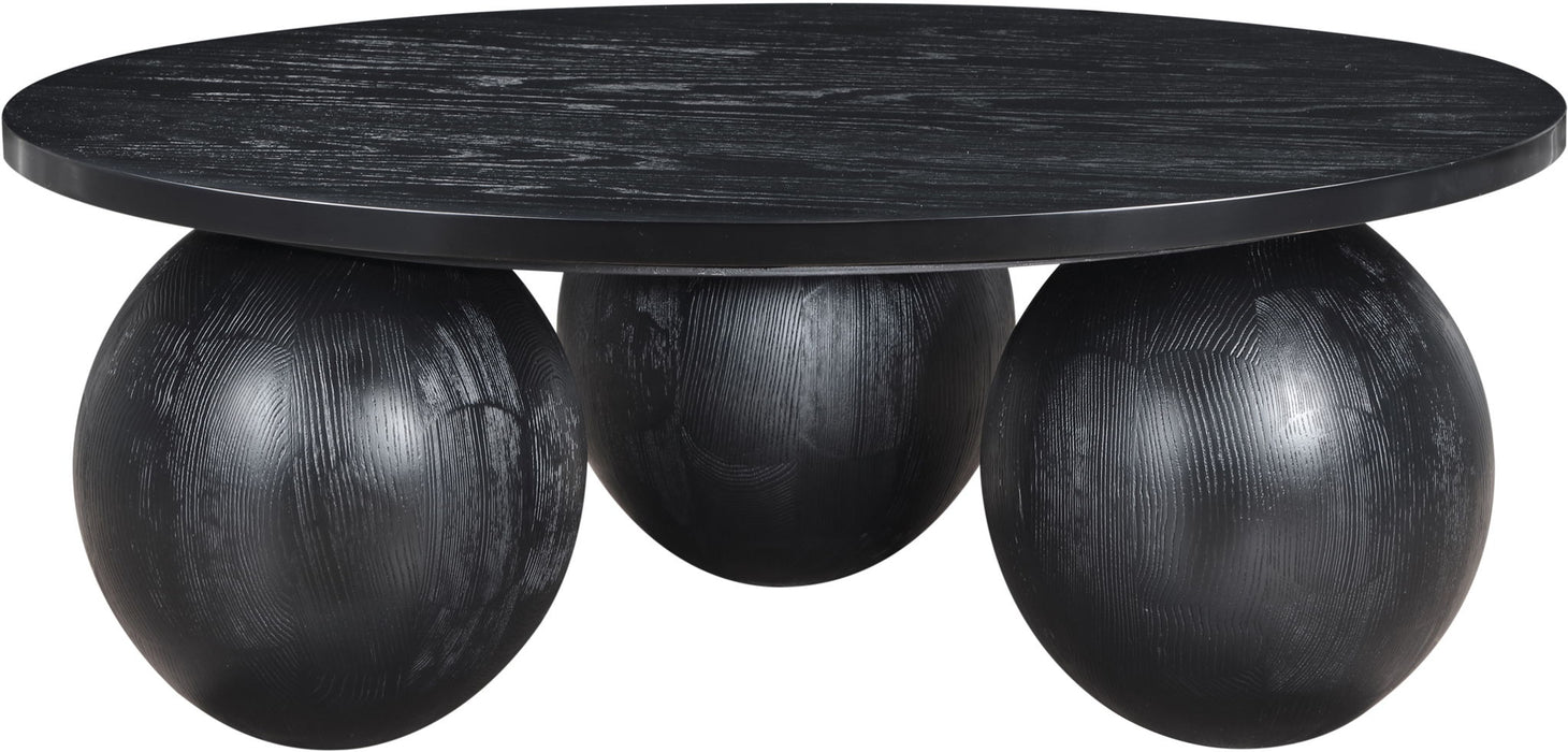 Fitch - Wood Oak Veneer Coffee Table - 3 Legs - Simple Home Plus