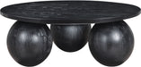 Fitch - Wood Oak Veneer Coffee Table - 3 Legs - Simple Home Plus