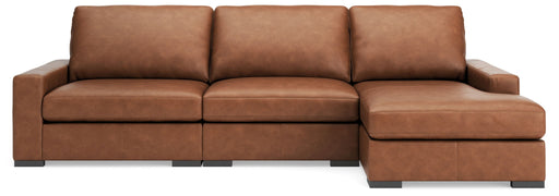 Calden - 3-Piece Sectional With RAF Corner Chaise - Caramel - Simple Home Plus