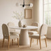 Liona - 42" Marble And Mango Wood Dining Table - Simple Home Plus