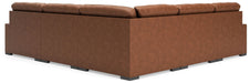 Calden - 5-Piece Sectional With LAF Corner Chaise - Caramel - Simple Home Plus
