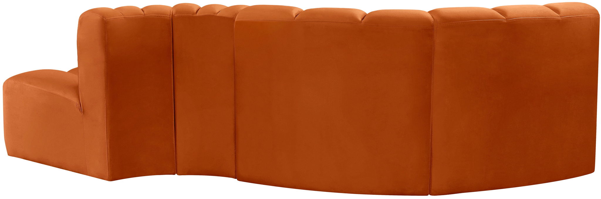 Arc - Velvet 4 Piece L-Shaped Modular Sofa - Simple Home Plus
