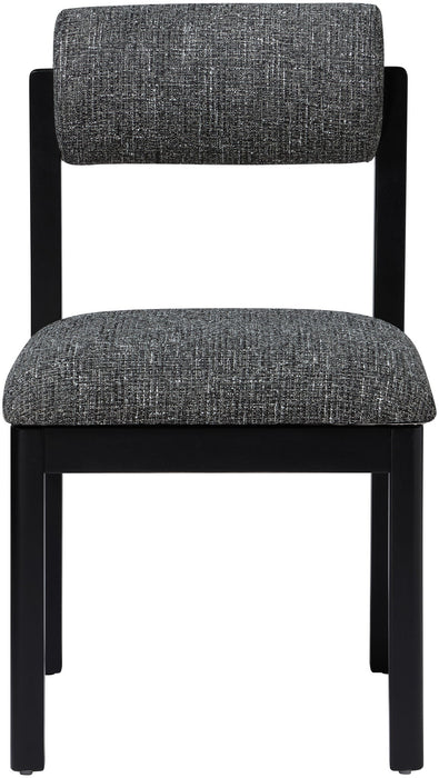 Roundhill - Fabric Dining Chair (Set of 2) - Black Frame - Simple Home Plus