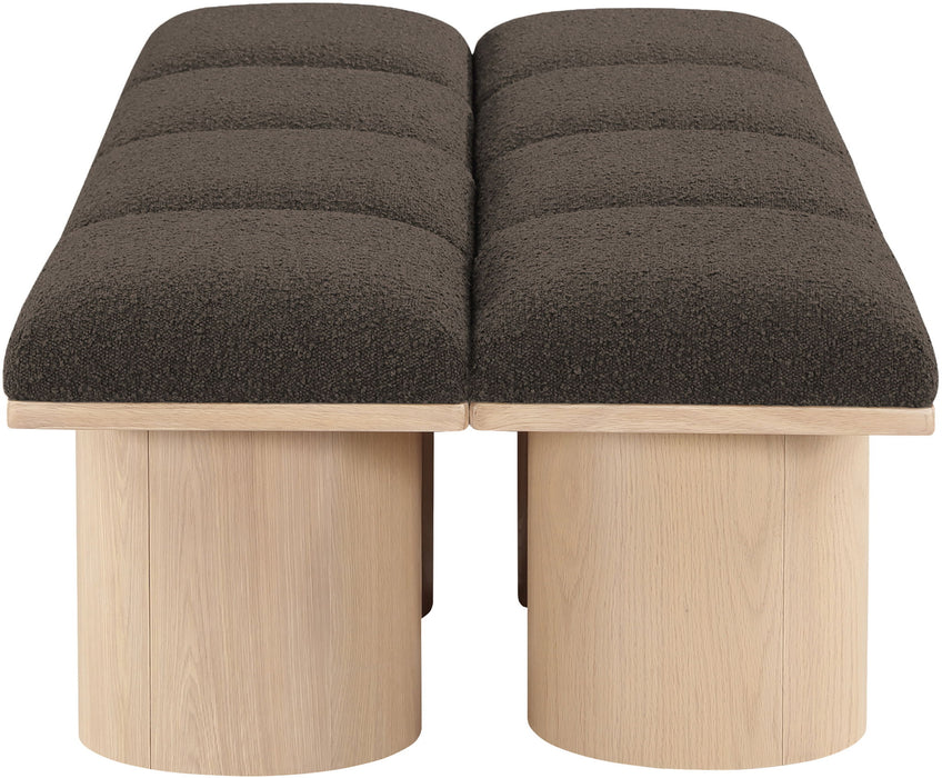 Pavilion - 8 Piece Modular Bench With Natural Base - Simple Home Plus