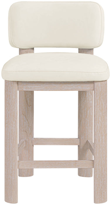 Paloma - Faux Leather Upholstered Counter Stool (Set of 2) - Simple Home Plus