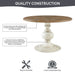 Lexi - Round Pedestal Dining Table - Reclaimed Walnut - Simple Home Plus