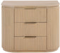 Astrid - Solid Wood And Oak Veneer Nightstand - Simple Home Plus