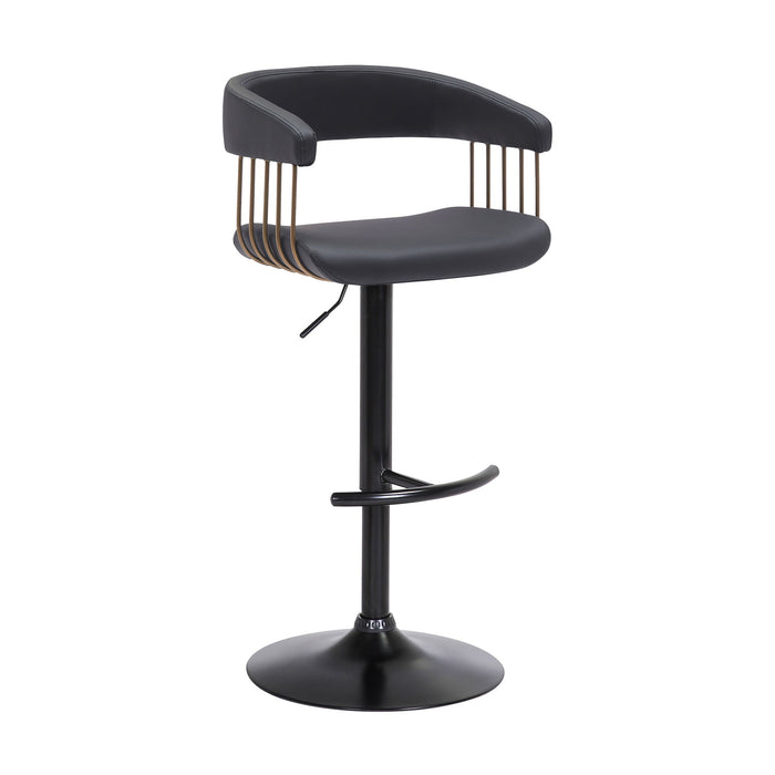 Calista - Adjustable Bar Stool With Golden Bronze Frame - Simple Home Plus