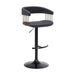 Calista - Adjustable Bar Stool With Golden Bronze Frame - Simple Home Plus