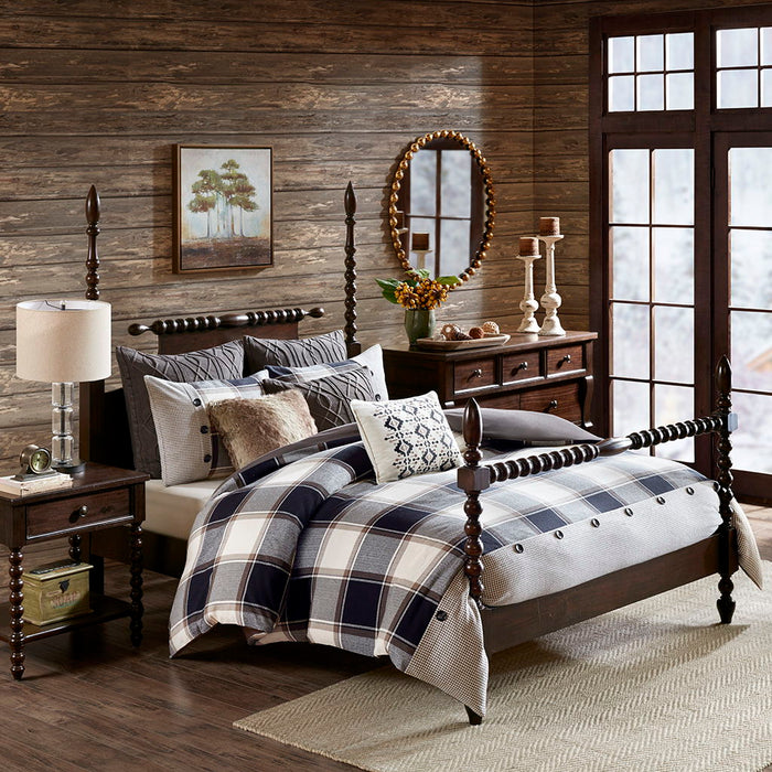 Urban Cabin - Queen Comforter Set - Brown - Simple Home Plus