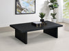 Max - Rectangular Engineered Laminate Coffee Table - Black - Simple Home Plus