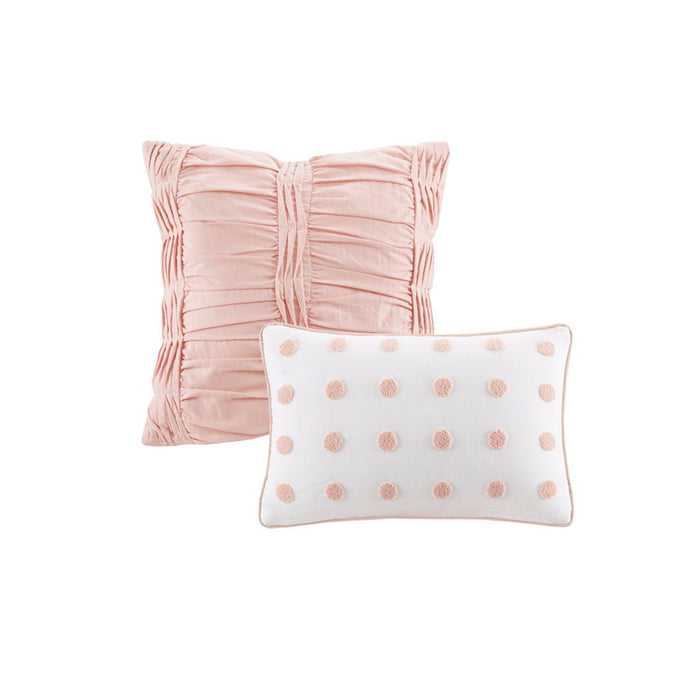 Brooklyn - Twin Comforter Set - Pink - Simple Home Plus