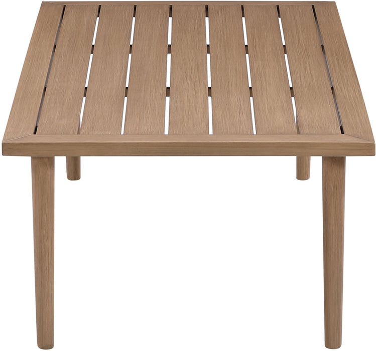 Laguna - Aluminum Outdoor Patio Coffee Table - Natural - Simple Home Plus