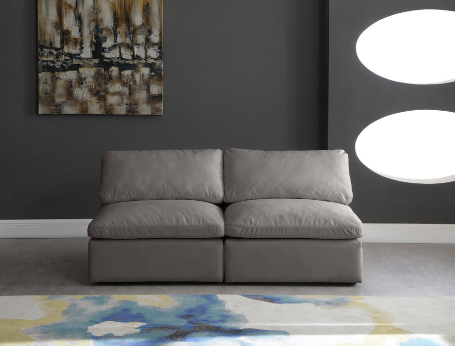 Plush - Modular Armless 2 Seat Sofa - Simple Home Plus