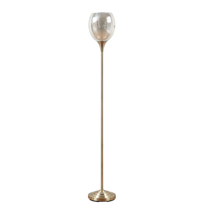 Bellow - Uplight Floor Lamp - Antique Brass - Simple Home Plus