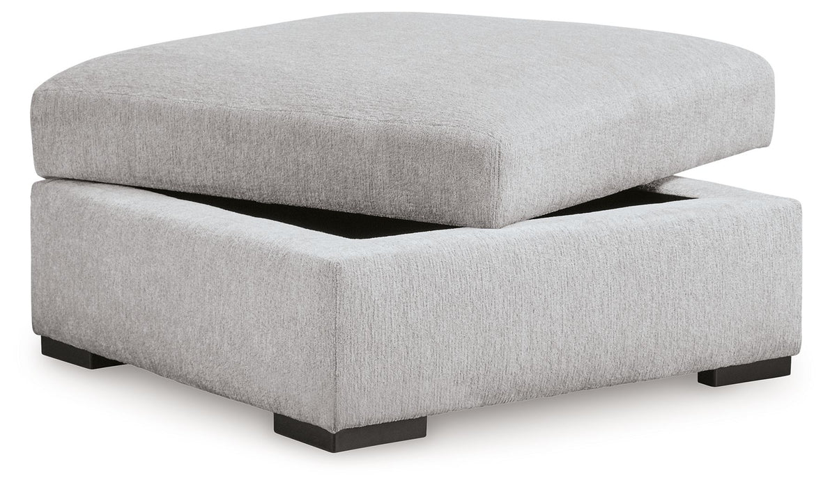 Gabyleigh - Nickel - Ottoman With Storage - Simple Home Plus