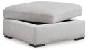 Gabyleigh - Nickel - Ottoman With Storage - Simple Home Plus
