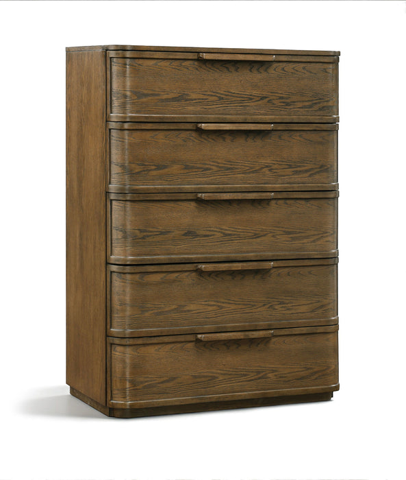 Tiberio - Oak Veneer And Solid Wood Chest - Simple Home Plus