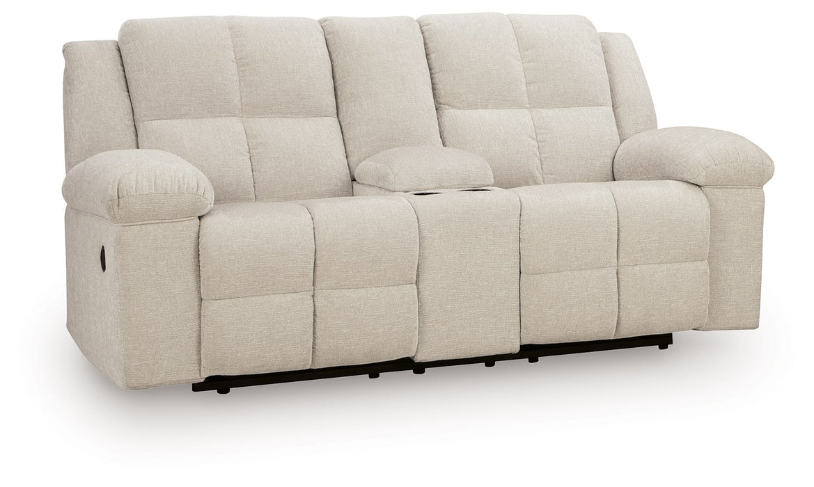 Orlen - Double Reclining Loveseat With Console - Winter - Simple Home Plus