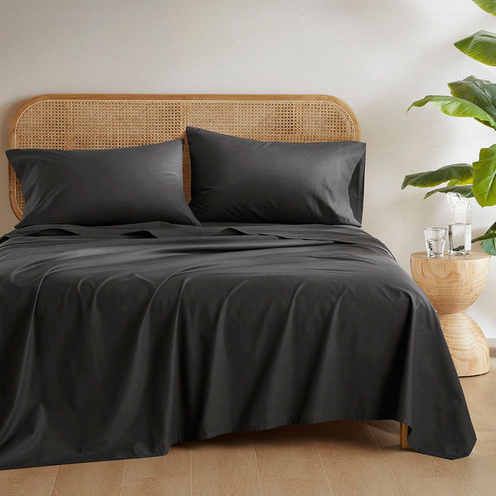 Cotton 144TC - Full Solid Sheet Set - Black - Simple Home Plus