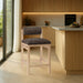 Roundhill - Fabric Counter Stool - Natural Frame - Simple Home Plus