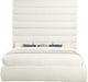 Adam - Boucle Fabric Bed With 89" Headboard - Simple Home Plus
