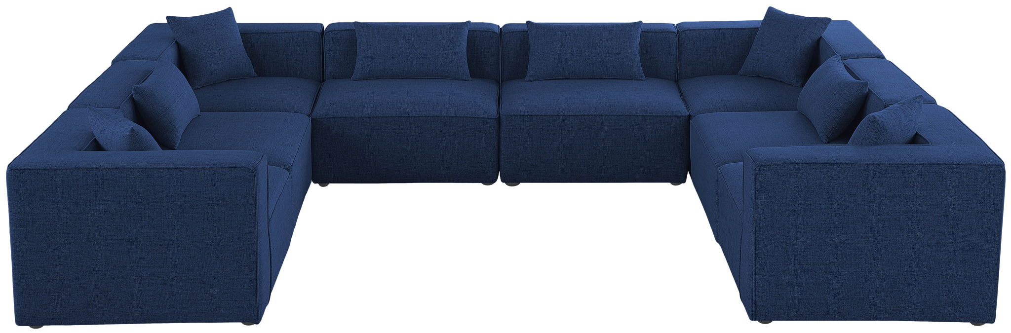 Cube - Linen 8 Piece Modular Sectional - Simple Home Plus
