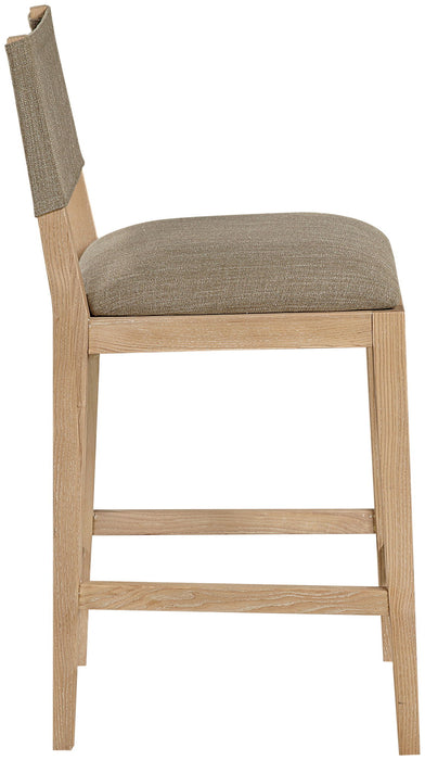 Avon - Linen Textured Performance Fabric Upholstered Counter Stool - Simple Home Plus