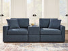 Modmax - Ink - 3-Piece Sectional Sofa With Storage Console - Fabric - Simple Home Plus