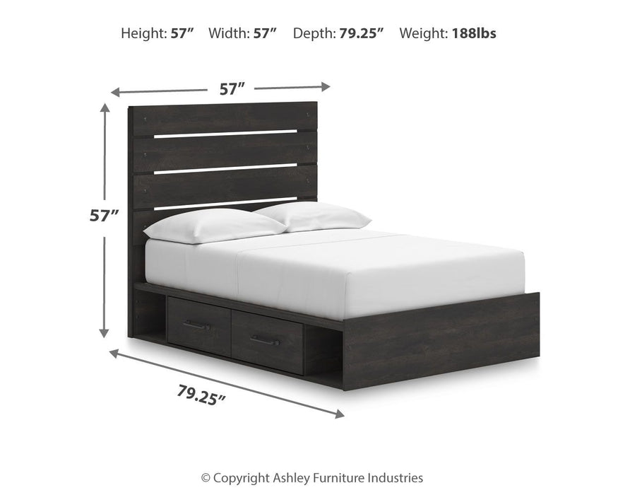 Hollivern - Panel Storage Bed - Simple Home Plus