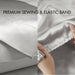 Satin - Queen Wrinkle - Free Luxurious (Set of 6) - Light Gray - Simple Home Plus