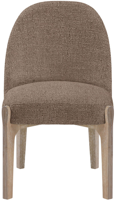 Torino - Upholstered Dining Chair With Brushed Natural Base (Set of 2) - Simple Home Plus