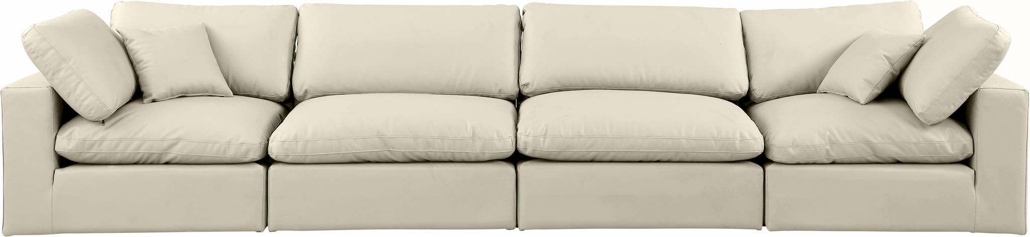 Comfy - Faux Leather Modular Sofa 4 Seats - Simple Home Plus