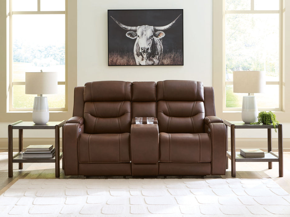 Knightington - Power Reclining Loveseat With Audio Seating - Simple Home Plus