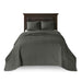 Quebec - Reversible Bedspread Set - Dark Gray - Simple Home Plus