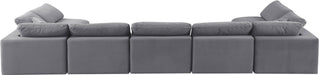 Comfy - 7 Piece Velvet Modular Armless Sectional - Simple Home Plus
