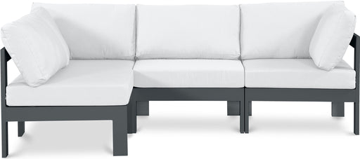 Nizuc - Outdoor Patio 4 Piece Modular Sectional With Gray Frame - Simple Home Plus