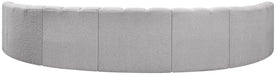 Arc - Boucle Fabric 7 Piece U-Shaped Modular Sofa - Simple Home Plus